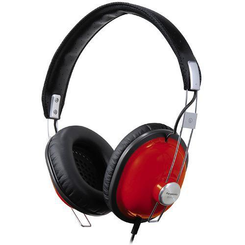 Panasonic RP-HTX7 Around-Ear Stereo Headphones (Red) RP-HTX7-R1