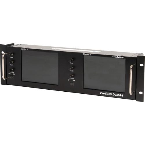 Vaddio PreVIEW Dual LCD Rack Mount Monitor 999-5500-002, Vaddio, PreVIEW, Dual, LCD, Rack, Mount, Monitor, 999-5500-002,