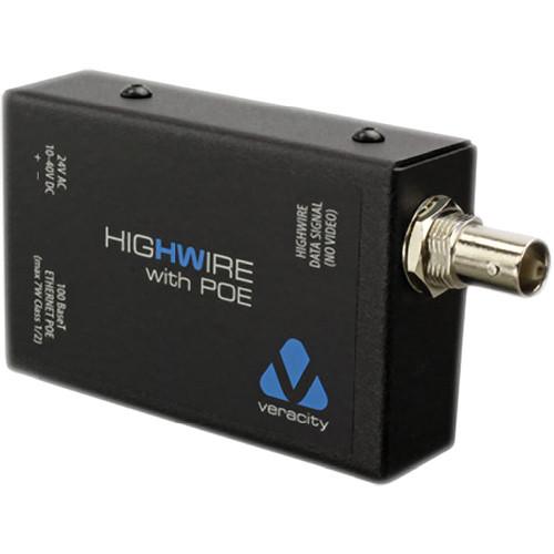 Veracity Highwire Ethernet over Coax Converter with PoE VHW-HWPO, Veracity, Highwire, Ethernet, over, Coax, Converter, with, PoE, VHW-HWPO
