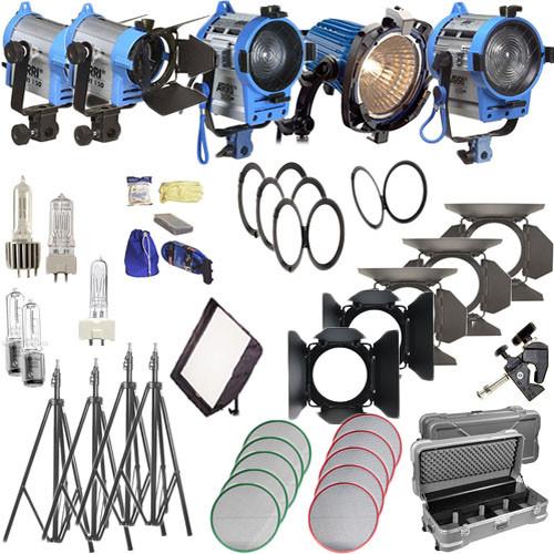 Arri Softbank IV Plus 5 Light Kit (120V AC) LK.0005664, Arri, Softbank, IV, Plus, 5, Light, Kit, 120V, AC, LK.0005664,