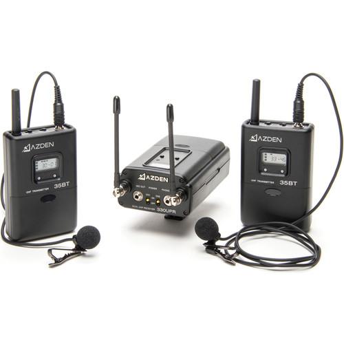 Azden 330LT UHF On-Camera Dual Bodypack System 330LT