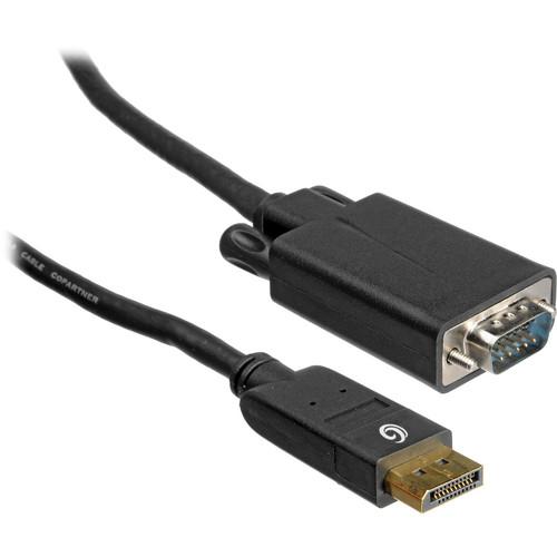 C2G 9.8' (3 m) DisplayPort 1.1 Male to HD15 VGA Male Cable 54188, C2G, 9.8', 3, m, DisplayPort, 1.1, Male, to, HD15, VGA, Male, Cable, 54188