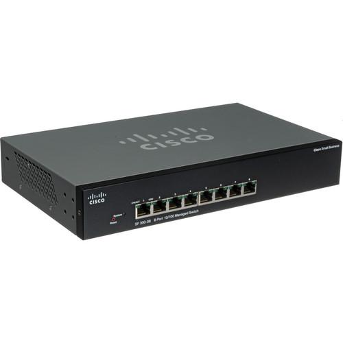 Cisco SF300-08 8 Port 10/100 Small Business Switch SRW208-K9-NA