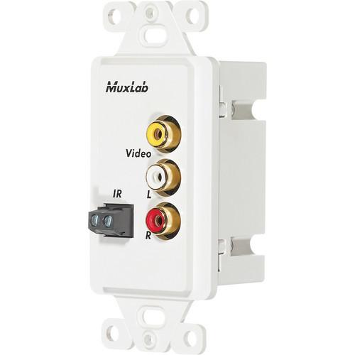 MuxLab 500049-WP-US Stereo AV/IR Pass-Thru Wall 500049-WP-US