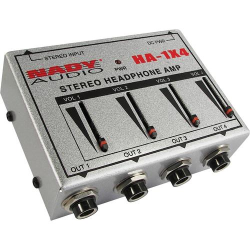 Nady HA-1X4 4-Channel Stereo Headphone Amplifier HA-1X4