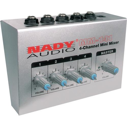 Nady  MM-141 4-Channel Mini Mixer MM-141, Nady, MM-141, 4-Channel, Mini, Mixer, MM-141, Video