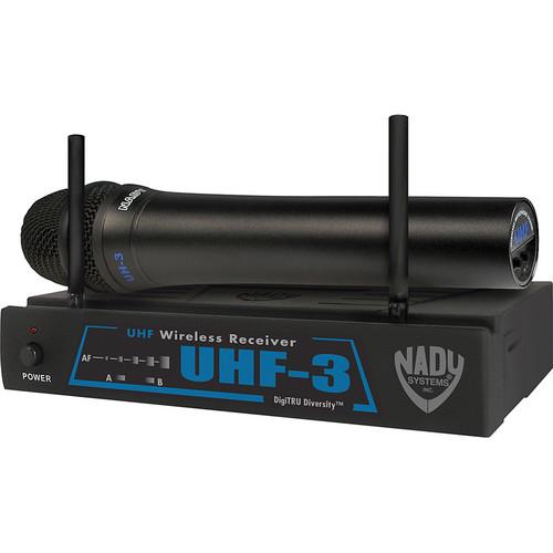 Nady UHF-3 Handheld UHF Wireless Microphone System UHF-3 HT/MU4