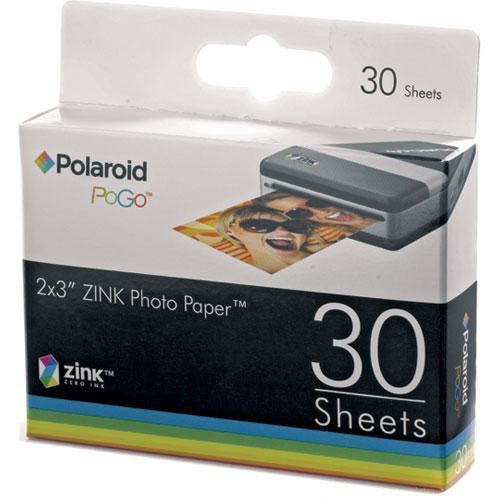 Polaroid PoGo ZINK Photo Paper (30 Sheets) AZA-03011B, Polaroid, PoGo, ZINK, Paper, 30, Sheets, AZA-03011B,