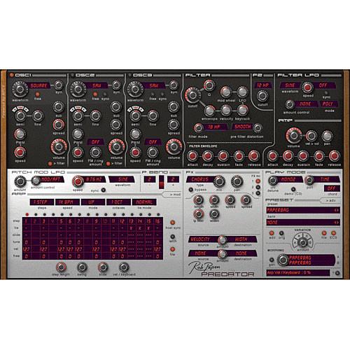 Rob Papen Predator - Virtual Synthesizer Plug-In RPPRED03, Rob, Papen, Predator, Virtual, Synthesizer, Plug-In, RPPRED03,