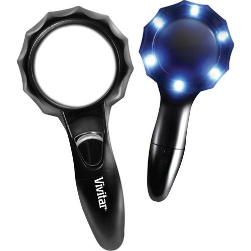 Vivitar 2.5x / 3x Magnifying Glass with 6 LED Lights VIV-MAG-2, Vivitar, 2.5x, /, 3x, Magnifying, Glass, with, 6, LED, Lights, VIV-MAG-2