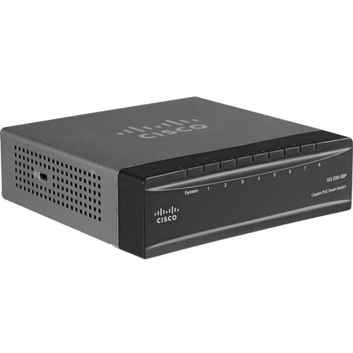 Cisco SG200-08P 8-Port 10/100/1000 Gigabit PoE SLM2008PT-NA