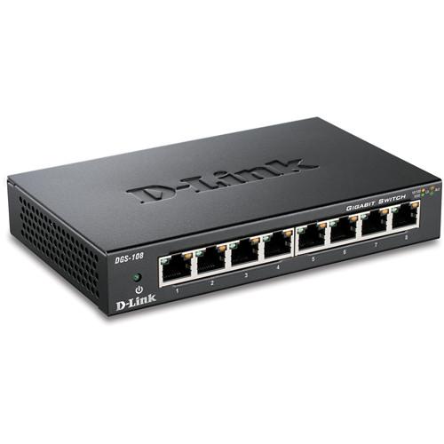 D-Link DGS-108 8-Port Gigabit Ethernet Switch DGS-108