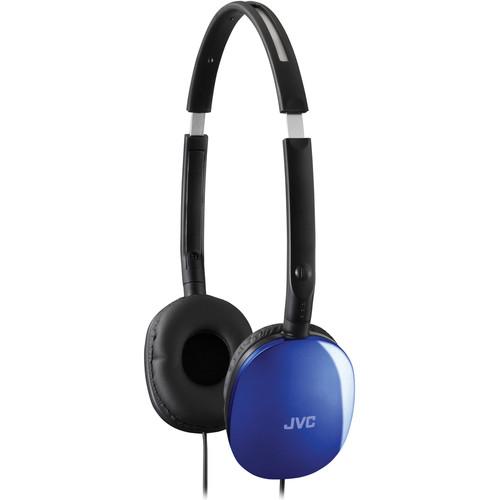 JVC HA-S160 FLATS On-Ear Stereo Headphones (Blue) HAS160A