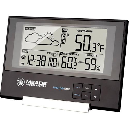 Meade Slim Line Personal Weather Station with Atomic Clock, Meade, Slim, Line, Personal, Weather, Station, with, Atomic, Clock