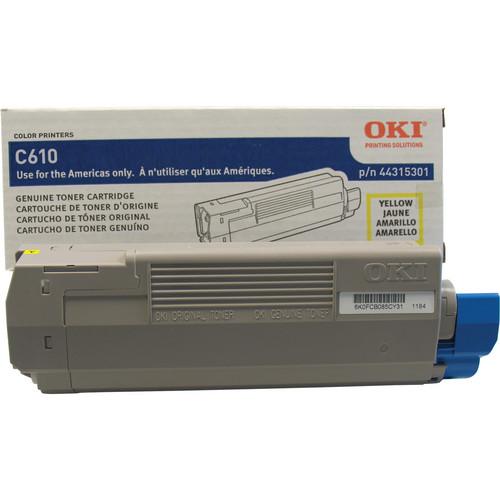 OKI C610 Series Yellow Cartridge (8000 Pages) 44315301
