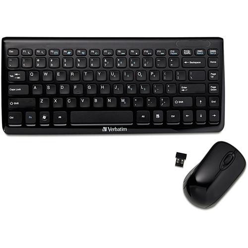 Verbatim Mini Wireless Slim Keyboard and Mouse 97472