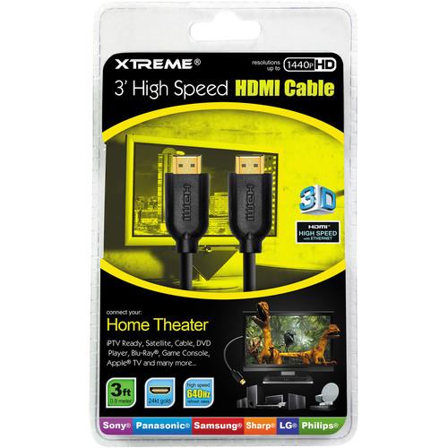 Xtreme Cables 3' High-Speed HDMI Cable With Ethernet 74103