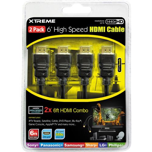 Xtreme Cables High-Speed HDMI Cable With Ethernet - 6' 75146