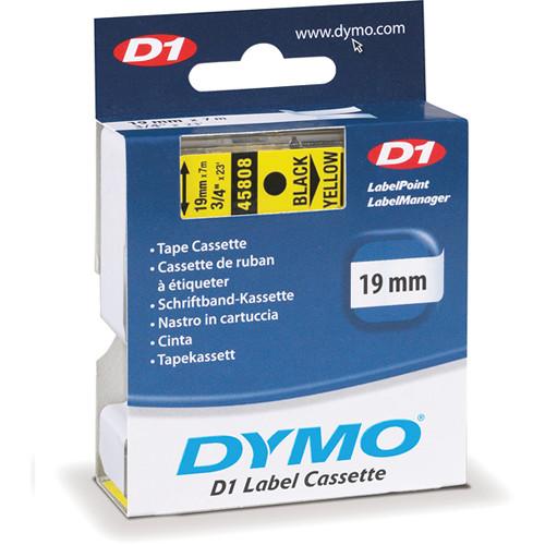 Dymo Standard D1 Tape (Black on Yellow, 3/4