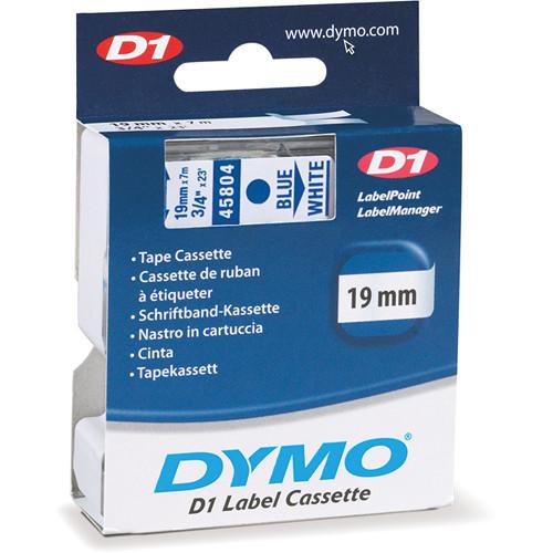 Dymo Standard D1 Tape (Blue on White, 3/4