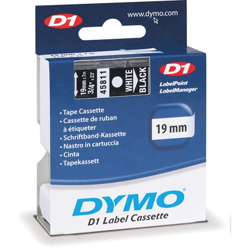 Dymo Standard D1 Tape (White on Black, 3/4