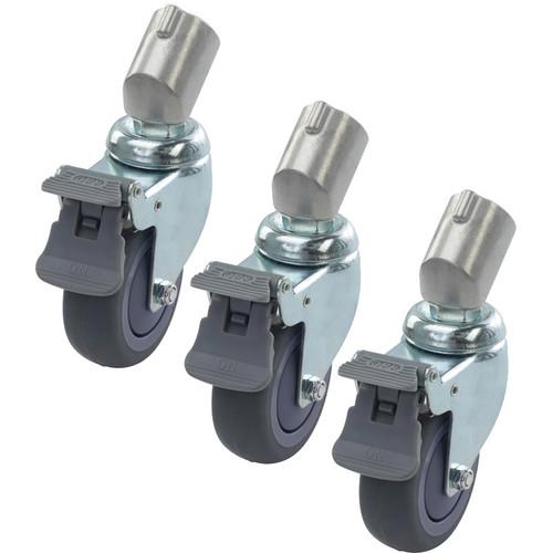 Kupo 80mm Brake Caster 22mm Round (Set 3) KS940322, Kupo, 80mm, Brake, Caster, 22mm, Round, Set, 3, KS940322,