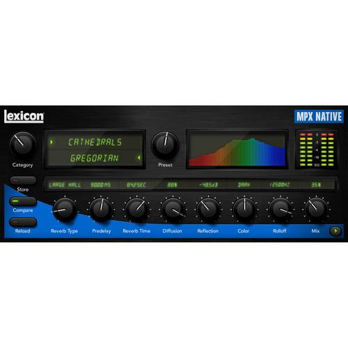 Lexicon MPX Native Reverb Plug-In - Software Reverb PLMPXR, Lexicon, MPX, Native, Reverb, Plug-In, Software, Reverb, PLMPXR,