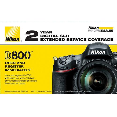 Nikon 2-Year Extended Service Coverage (ESC) for Nikon 11858, Nikon, 2-Year, Extended, Service, Coverage, ESC, Nikon, 11858,
