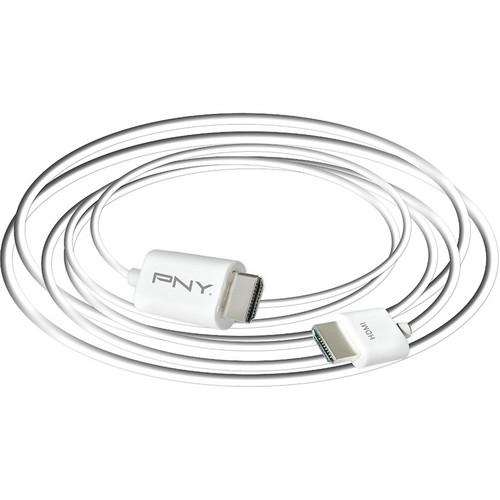 PNY Technologies 16' White Active HDMI Cable C-H-A10-A16-A, PNY, Technologies, 16', White, Active, HDMI, Cable, C-H-A10-A16-A,