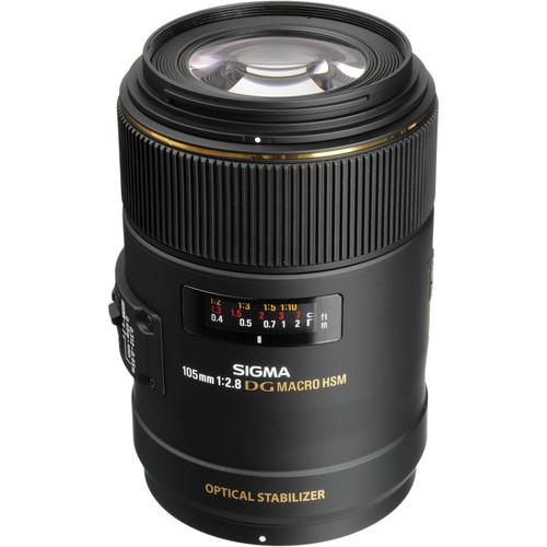 Sigma 105mm f/2.8 EX DG OS HSM Macro Lens for Nikon AF 258306