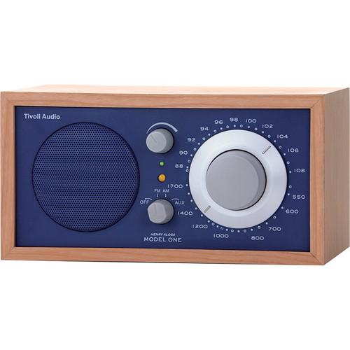 Tivoli Model One AM/FM Table Radio (Cherry / Cobalt Blue) M1BLU