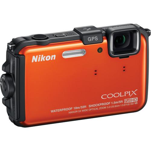 Used Nikon Coolpix AW100 Waterproof Digital Camera 26293B