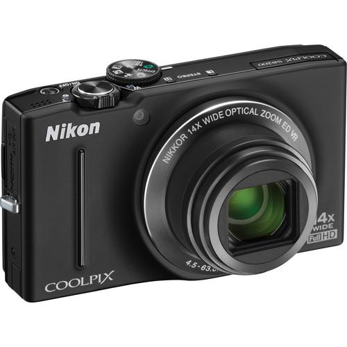 Used Nikon COOLPIX S8200 Digital Camera (Black) 26288B