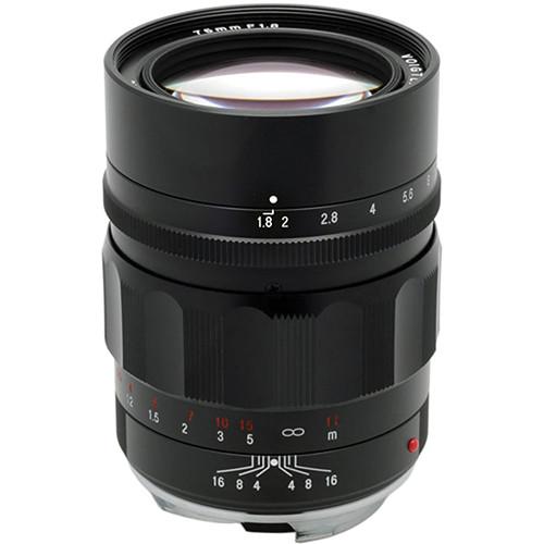 Voigtlander Heliar 75mm f/1.8 Lens (Black) BA275O, Voigtlander, Heliar, 75mm, f/1.8, Lens, Black, BA275O,