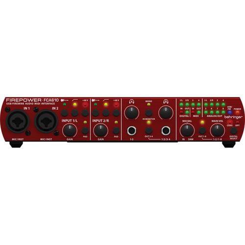 Behringer Firepower FCA610 - 6 x 10 USB/FireWire FCA610, Behringer, Firepower, FCA610, 6, x, 10, USB/FireWire, FCA610,