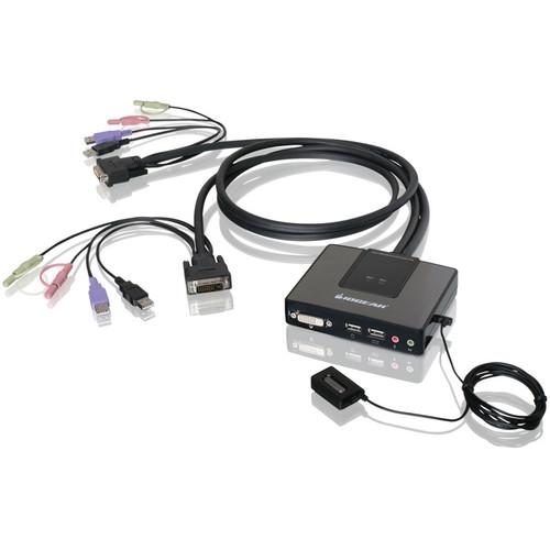 GCS982U IOGEAR 2-Port Dual-Link DVI Cable KVM with Audio 