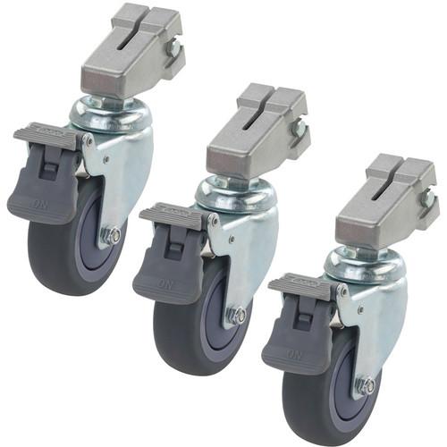 Kupo 80mm Brake Caster 22mm Square (Set 3) KS940422, Kupo, 80mm, Brake, Caster, 22mm, Square, Set, 3, KS940422,