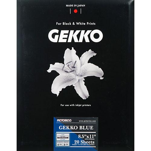 Pictorico Gekko Blue Paper (285gsm) for Inkjet - 8.5 x PICT35013