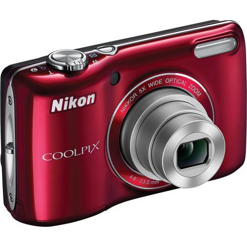 Used Nikon Coolpix L26 Digital Camera (Red) 26299B