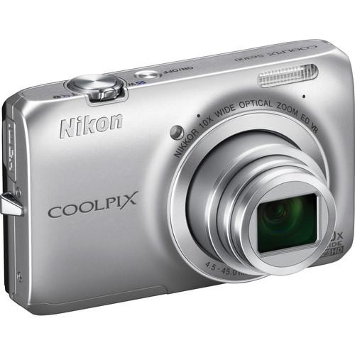 Used Nikon Coolpix S6300 Digital Camera (Silver) 26300B