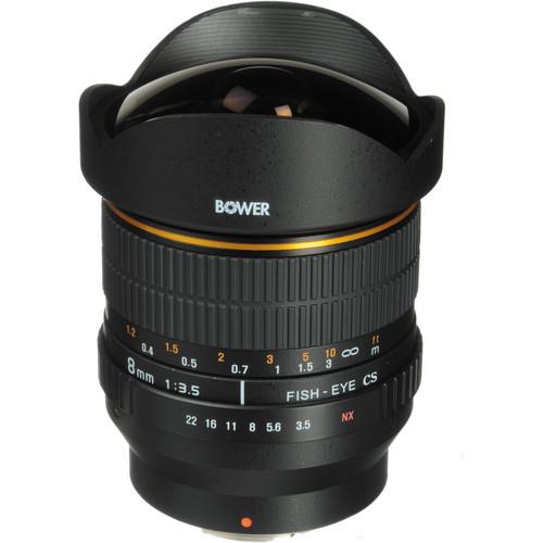 Bower 8mm f/3.5 Super Wide Angle Fisheye Lens SLY358NX