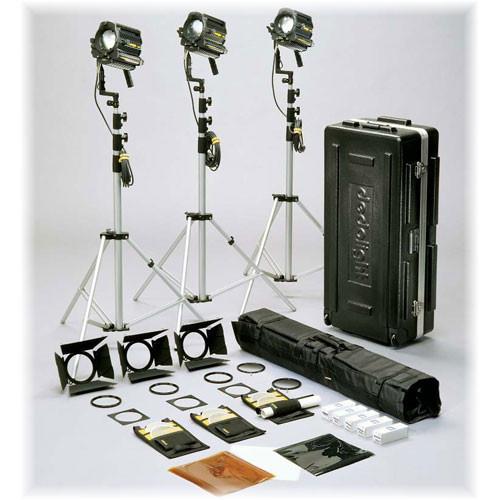 Dedolight Dimmable HMI 3 Light Kit with Stands (90-260V)