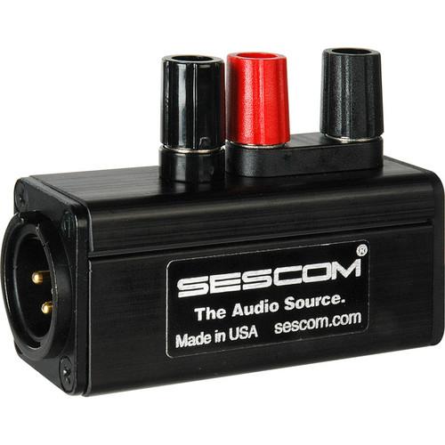 Sescom SES-MKP-23 Professional Male XLR to Binding SES-MKP-23