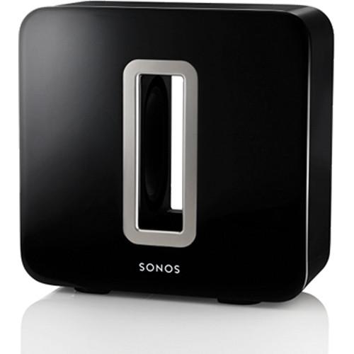 Sonos SUB Wireless Subwoofer (Black Gloss) SUBGBUS1, Sonos, SUB, Wireless, Subwoofer, Black, Gloss, SUBGBUS1,
