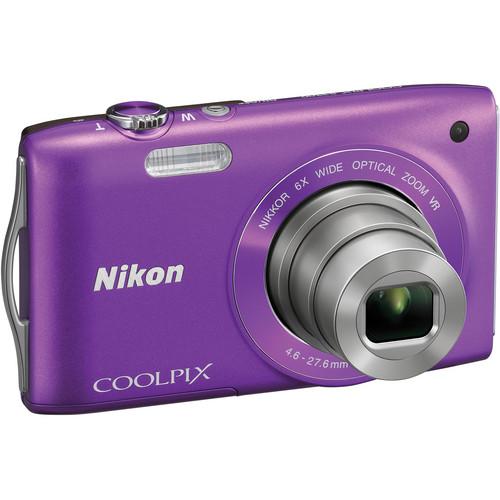 Used Nikon Coolpix S3300 Digital Camera (Purple) 26312B