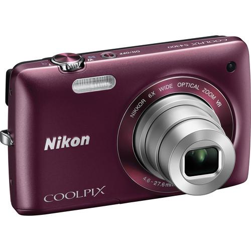Used Nikon Coolpix S4300 Digital Camera (Plum) 26332B