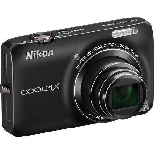 Used Nikon Coolpix S6300 Digital Camera (Black) 26301B
