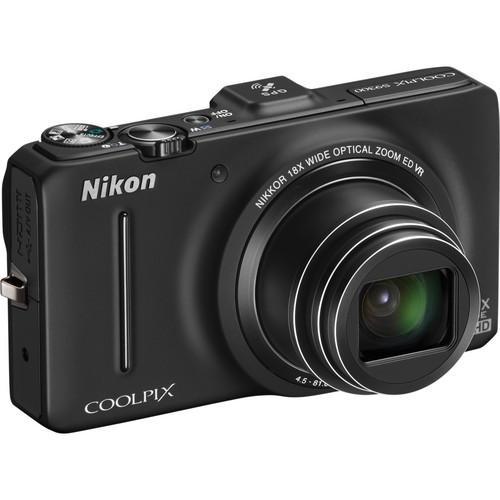 Used Nikon Coolpix S9300 Digital Camera (Black) 26315B