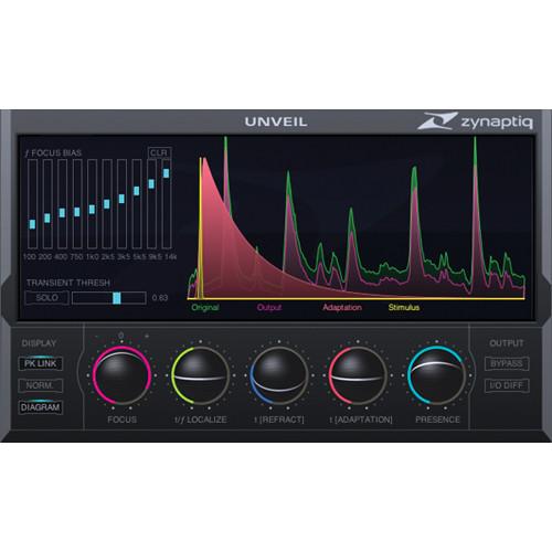 Zynaptiq Unveil 1.6 De-Reverberation and Signal Focusing ZYN-UN1, Zynaptiq, Unveil, 1.6, De-Reverberation, Signal, Focusing, ZYN-UN1