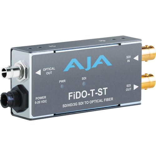 AJA FiDO Single Channel 3G-SDI to ST Fiber Mini FIDO-T-ST, AJA, FiDO, Single, Channel, 3G-SDI, to, ST, Fiber, Mini, FIDO-T-ST,